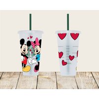 Mickey & Minnie in Love Venti, Und Starbucks Custom Cup, Cup Mickey & Minnie in Love Venti, Und Starbucks Custom Cup, Cup von EnchMoments