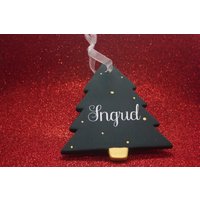 Personalisierter Christbaumschmuck Aus Keramik - Weihnachtsbaum Personalisierter Christbaumschmuck Aus Keramik - Weihnachtsbaum von EnchMoments