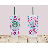 Schnörkel Tasse, Blumen Starbucks Cup Schnörkel Tasse, Blumen Starbucks Cup von EnchMoments