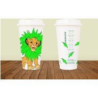 Simba Hot Cup, Lion King Custom Starbucks Cup von EnchMoments