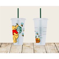 Winnie The Pooh & Bees, The Starbucks Cup Winnie The Pooh & Bees, The Starbucks Cup von EnchMoments