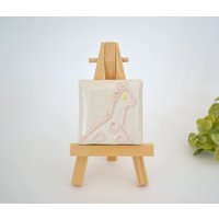 Die Rosa Giraffe ~ 2 X Keramikfliese von EnchanteLLC