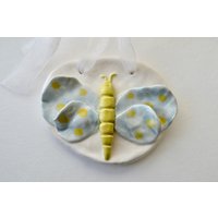 Keramik Schmetterling Wandkunst Handgeformtes Kinderzimmer Dekor von EnchanteLLC