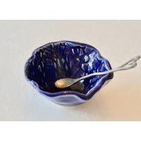 Keramik Pinch Pot ~Kleine Blaue Keramikschalen~Kleine Schale Für Soßen~Kleine Keramiktopf~Gewürzschale~Schmuckschale~Schüsseln~Handgemachte Schalen von EnchanteLLC