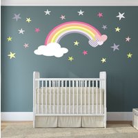 Regenbogen Wandtattoo, Wandaufkleber Mädchen, Kinderzimmer, Babyzimmer, Geschenk Kleinkind, Rosa, Lemon, Violett Sterne Und Herzen, Pastelfarben Regenbogen Wandtattoo, Wandaufkleber Mädchen, Kinderzimmer, Babyzimmer, Geschenk Kleinkind, Rosa, Lemon, Violett Sterne Und Herzen, Pastelfarben von EnchantedInteriorsUK