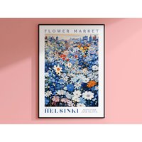 Gelber Blumenmarkt Poster, Gelbe Karte, Margerite Blaue Margerite, Blumen Wanddekor, Stadt Skyline, Finnland Reise Kunst Gelber Blumenmarkt Poster, Gelbe Karte, Margerite Blaue Margerite, Blumen Wanddekor, Stadt Skyline, Finnland Reise Kunst von EnchantedSights