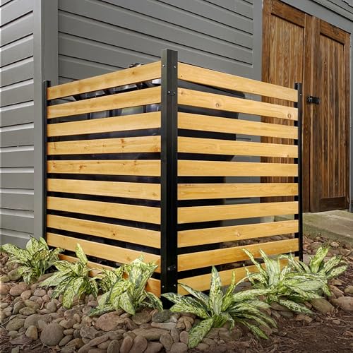 Enclo Privacy Screens EC18009 Charleston Holzzaun für den Außenbereich, Lattenroste, kein Graben, 96,5 cm B x 106,7 cm H, 2 Paneele von Enclo Privacy Screens