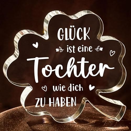Encoink Mutter Tochter Geschenk, Geburtstagsgeschenk für Tochter, 10.43cm Acryl-Dekoständer, Beste Tochter Geschenke von Mama, Vater Tochter Geschenk von Encoink