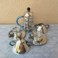 5Er Set Vintage Alessi Michael Gräber French Press Mgpf3 + 2 Mg Espresso Zuckerdose Milchkännchen Im 5Er Set Vintage Alessi Michael Gräber French Press Mgpf3 + 2 Mg Espresso Zuckerdose Milchkännchen Im von EncoretroD