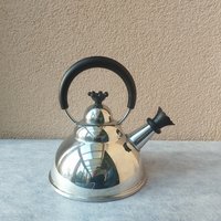 Vintage Wmf Teekessel Wasserpfeife Retro 1980Er Cromargan Edelstahl 18/10 Memphis Design Von Matteo Thun von EncoretroDeutsch