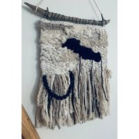 Gewebte Kunst | Handarbeit Wanddekor Wandkunst Boho Art Yarn Textur von EndLessThreadStudio