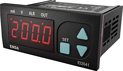 Enda EI2041-SM-2R-12 Digitales Einbaumessgerät Universal LED Anzeige 35x77mm von Enda