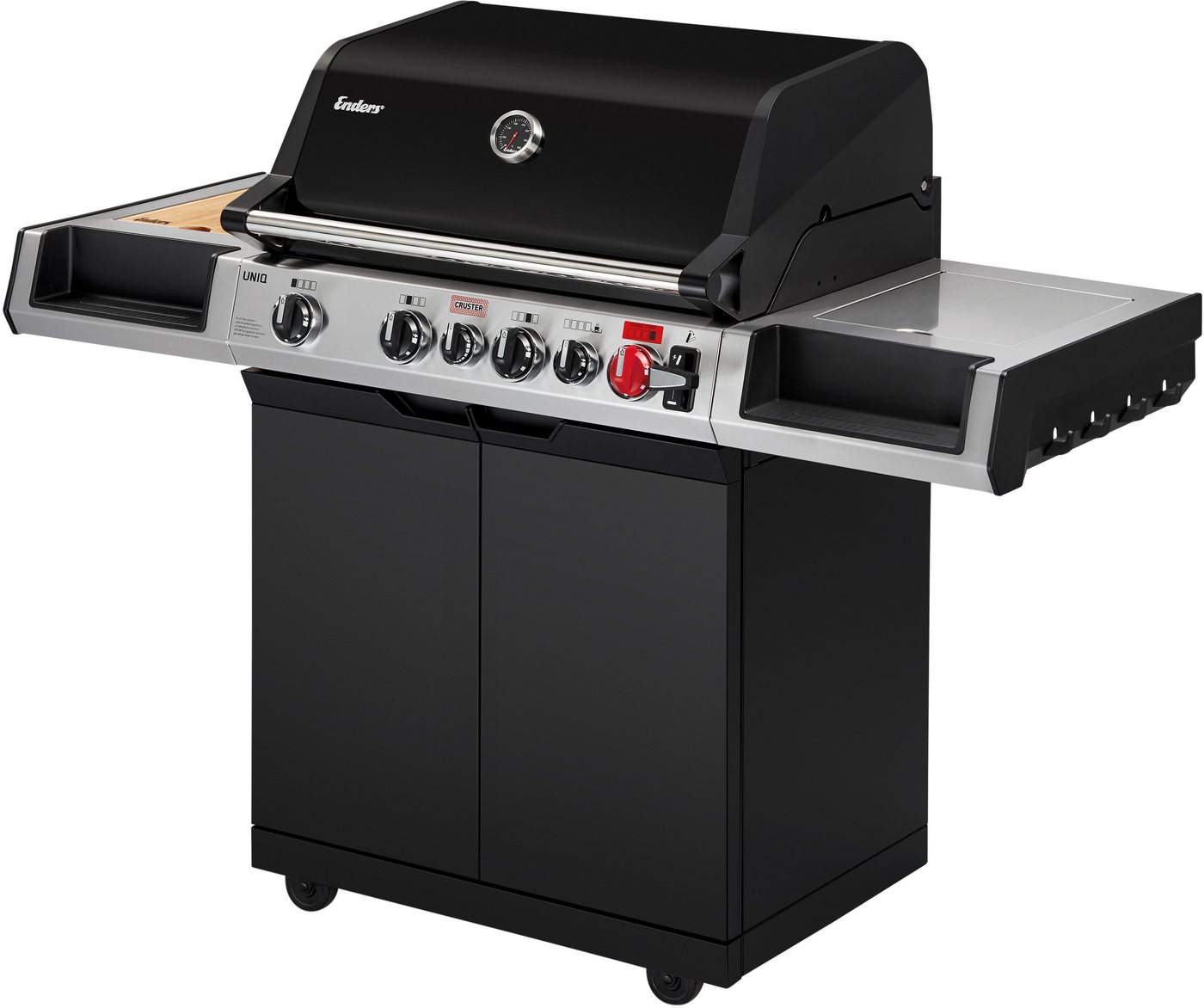 Enders® Gasgrill Uniq 4 IK Cruster, Keramikbrenner sorgt für 800°C Infrarot-Oberhitze im Grill von Enders®