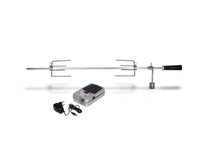 Enders® Grillspieß 7909 (Set, Grillspieß mit Halterung und 2 Hähnchenkrallen), Netz- & Batteriebetrieb,Edelstahlspieß von Enders®