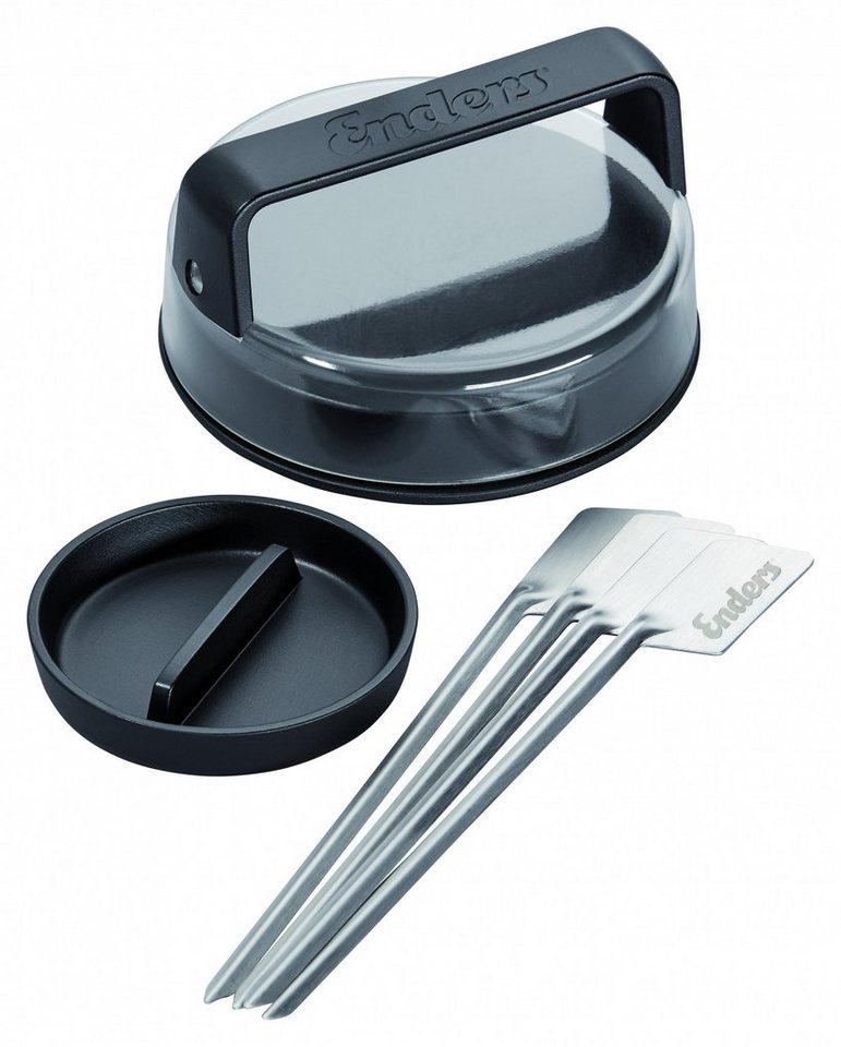 Enders® Hamburger Maker, Premium Burger-Set inklusive Burger-Presse und 4 Spießen von Enders®