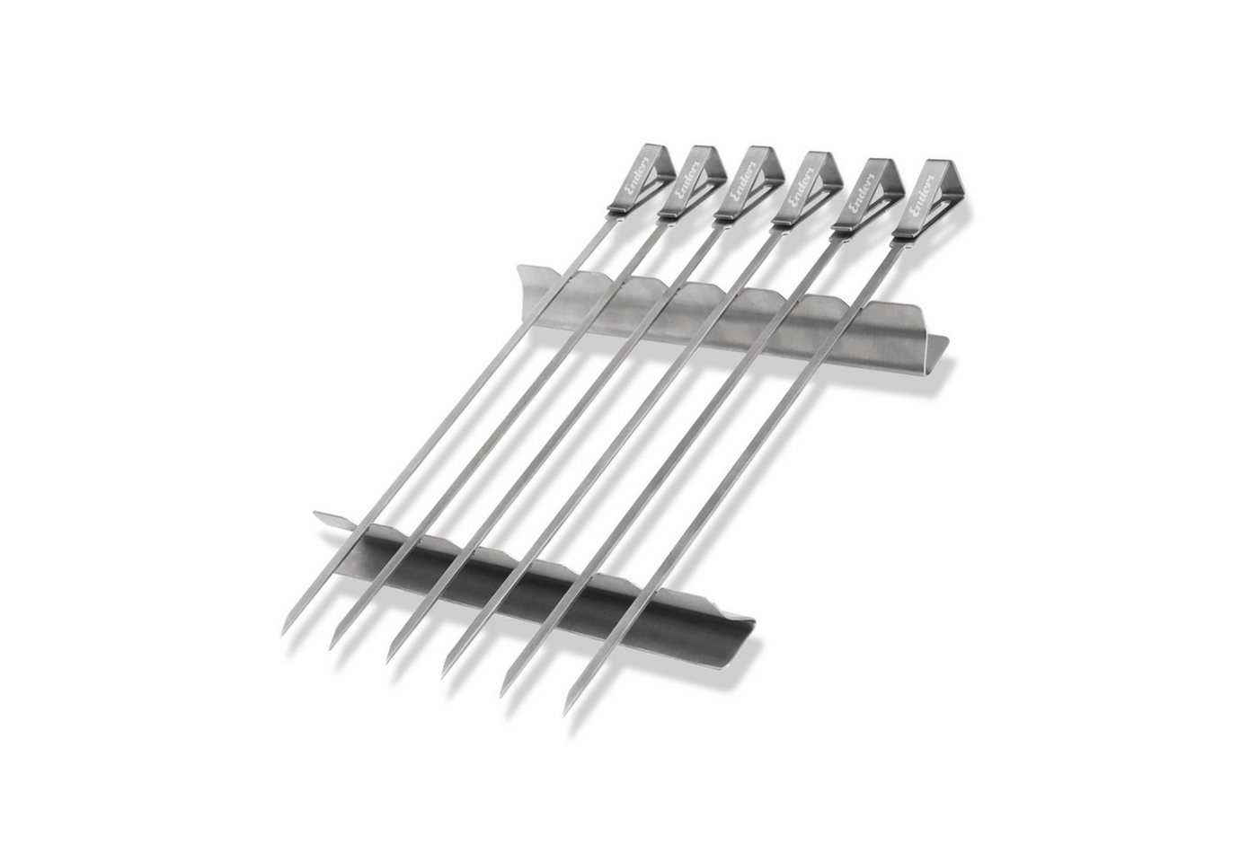 Enders® Schaschlikspieße ENDERS Schaschlik-Set Edelstahl 6 Grillspieße mit Halterung von Enders®