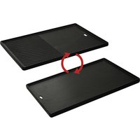 ENDERS Grill-Wendeplatte »Switch Grid«, Emailliertes Gusseisen, HxLxT: 1,5 x 44,5 x 29,5 cm - schwarz von Enders