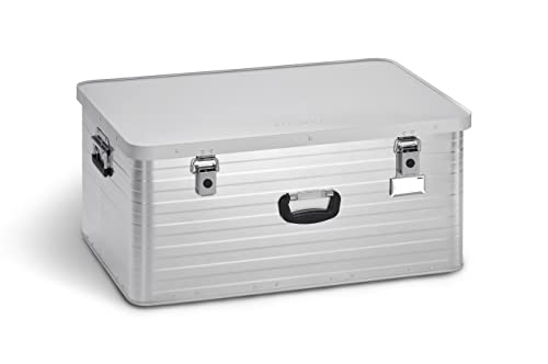 Enders Alubox TORONTO 130 L - Aluminiumbox mit 1 mm Wandstärke, extra stabil, spritzwasser und staubdicht, stapelbar, inklusive Hangtag, Kunststoffgriffe, Transportbox, Lagerbox, Werkzeugkiste #3910 von Enders