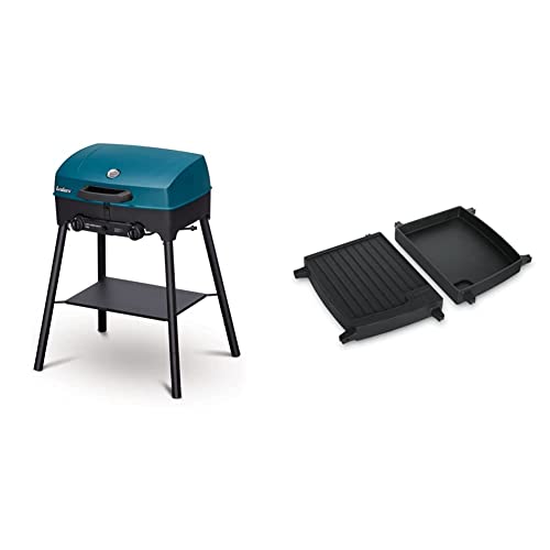 Enders® Camping Gasgrill EXPLORER NEXT PRO & ® Grill-Wende-Platte, Gusseisen, 1/2 Grillfläche, Grill-Zubehör, Grillplatte, Grillpfanne, für Enders® Gasgrill URBAN & EXPLORER, 2075 von Enders