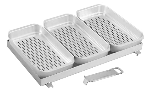 Enders® Edelstahl Pfanne + Körbe - Set für Urban II/Explorer II #2110, Silber von Enders