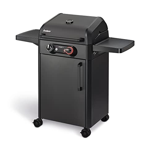 Enders Elektrogrill eFLOW PRO 2 TURBO SHADOW, Gussrost SWITCH GRID, TURBO ZONE für heiße Temperaturen, SIMPLE CLEAN Reinigungssystem, Aluguss an Garhaube & Brennkammer, Grillwagen #9712 von Enders