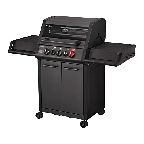 Enders® Gasgrill MONROE PRO 3 SIK TURBO SHADOW, 3-Brenner, Infrarot-Backburner, Seitenkocher, PanoVision Sicht, SWITCH GRID™ mit Sear Grate, HEAT RANGE™, 800 °C TURBO ZONE™, SIMPLE CLEAN™ #8381 von Enders