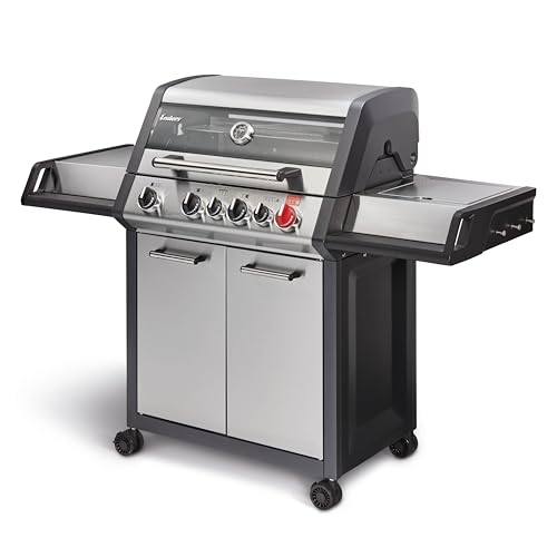 Enders® Gasgrill MONROE PRO 4 SIK TURBO, 4-Edelstahlbrenner, Seitenkocher, Infrarot-Backburner, PanoVision Sicht, HEAT RANGE™-Brenner, SWITCH GRID™, 800 °C TURBO ZONE™, SIMPLE CLEAN™ #8378 von Enders
