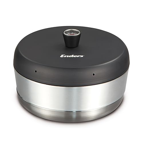 Enders® Mobiler Camping-Backofen VAMO™, für Backen, Garen und Kochen, kompatibel mit Kochern, Grills oder Herdplatten - außer Induktion, Fassungsvermögen ca. 2,3 Liter, integriertes Thermometer #6866 von Enders