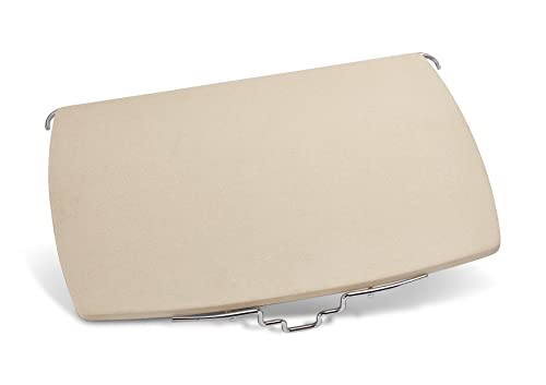 Enders® Pizzastein für Urban + Explorer Serie, inkl. Halter, ideal zum Zubereiten einer knusprigen Pizza oder süßem Gebäck, optimale Hitzespeicherung, optimale Hitzeverteilung, Cordierit #8602 von Enders