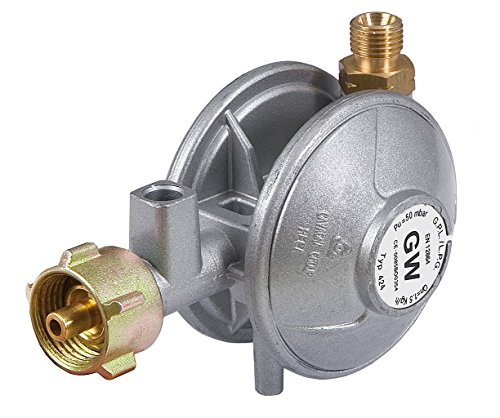 Enders® Profi Gas Kit mit Schlauchbruchsicherung und Sicherheitsgasdruckregler - gewerblich vorgeschrieben, silber von Enders