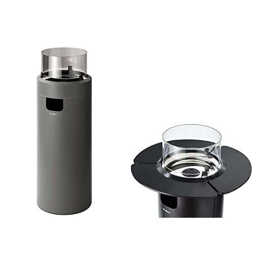 Enders 5605 Feuerstelle NOVA LED L, Grau + 3er Set Tischablage, Schwarz Enders 5605 Feuerstelle NOVA LED L, Grau + 3er Set Tischablage, Schwarz von Enders