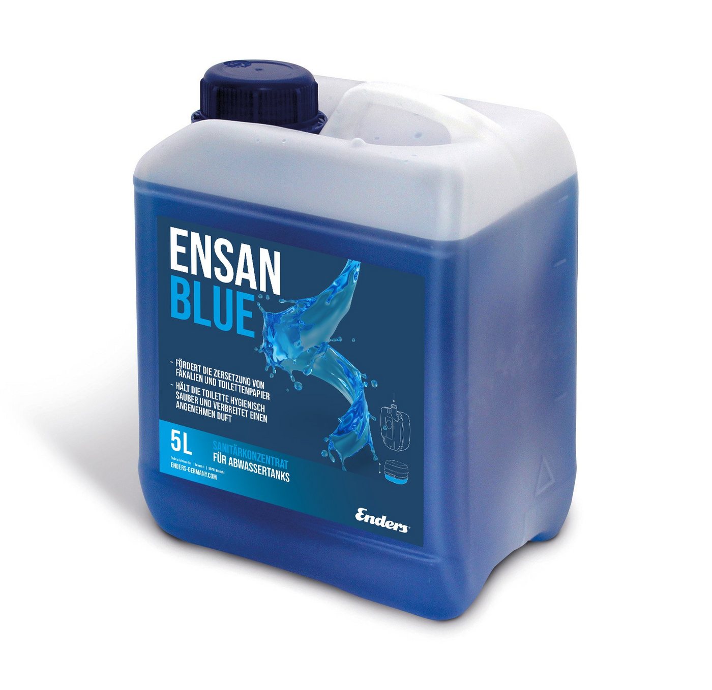 Enders® Campingtoilette Ensan Blue / 5018, Biologisch abbaubar, Kennzeichnungsfrei von Enders®