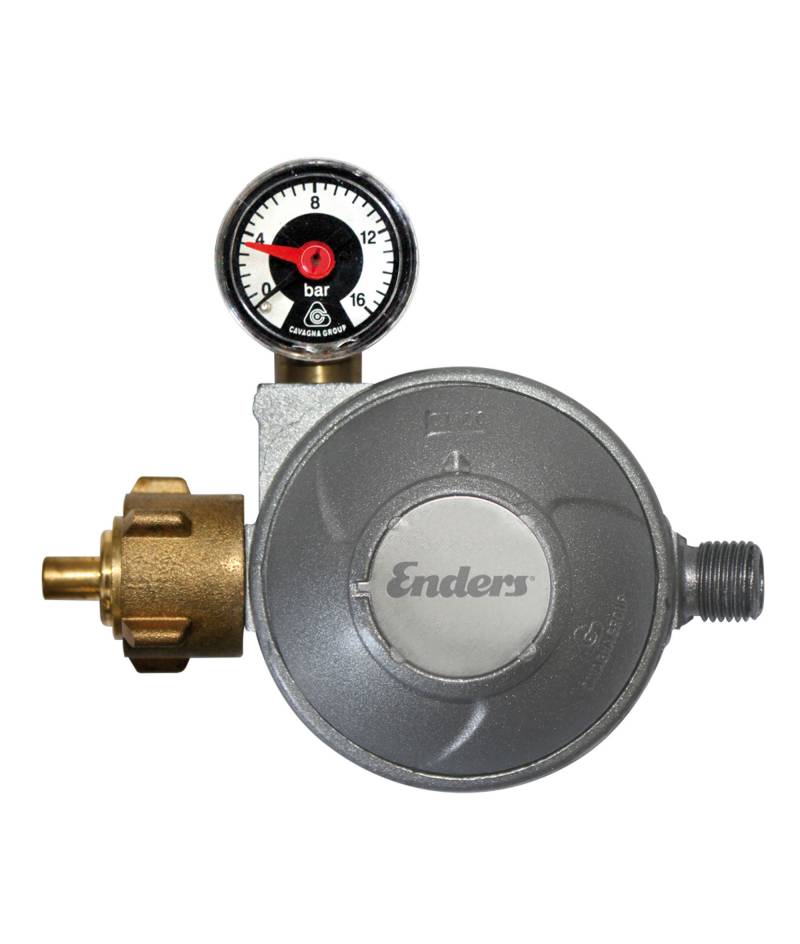 Enders Gasdruckregler mit Manometer und Schlauchbruchsicherung 50 mbar von Enders