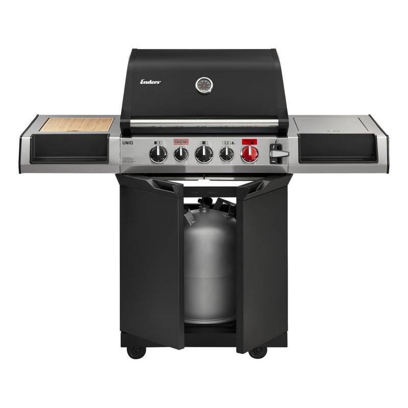 Enders Gasgrill 'Cruster Uniqe 3' schwarz/silber 145 x 120 x 65,5 cm von Enders