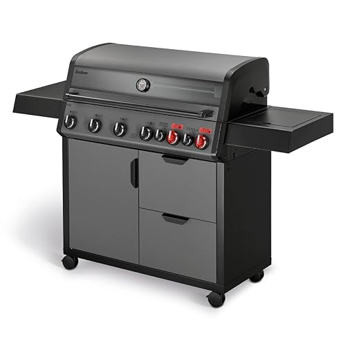 Enders Gasgrill Hyde 6 SIKR Turbo, 6-Brenner aus Edelstahl für kraftvolles direktes und indirektes Grillen, 800 °C Turbo Zone, Switch Grid, Infarot-Backburner und Seitenkocher #8044 Enders Gasgrill Hyde 6 SIKR Turbo, 6-Brenner aus Edelstahl für kraftvolles direktes und indirektes Grillen, 800 °C Turbo Zone, Switch Grid, Infarot-Backburner und Seitenkocher #8044 von Enders