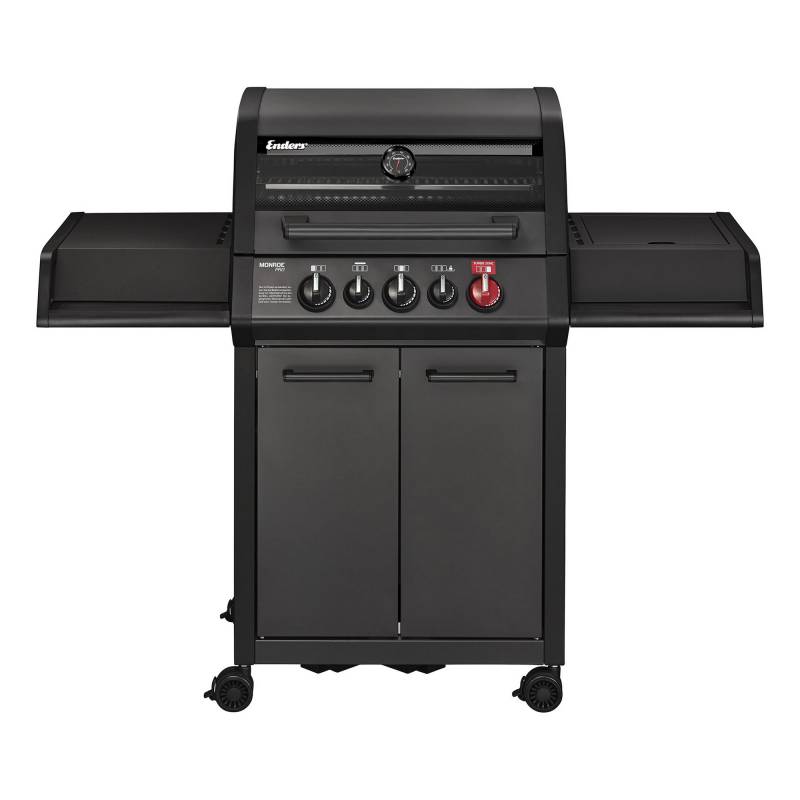 Enders Gasgrill 'Monroe Pro3SIK Turbo Shadow' schwarz 143,5 x 118,5 x 58 cm von Enders