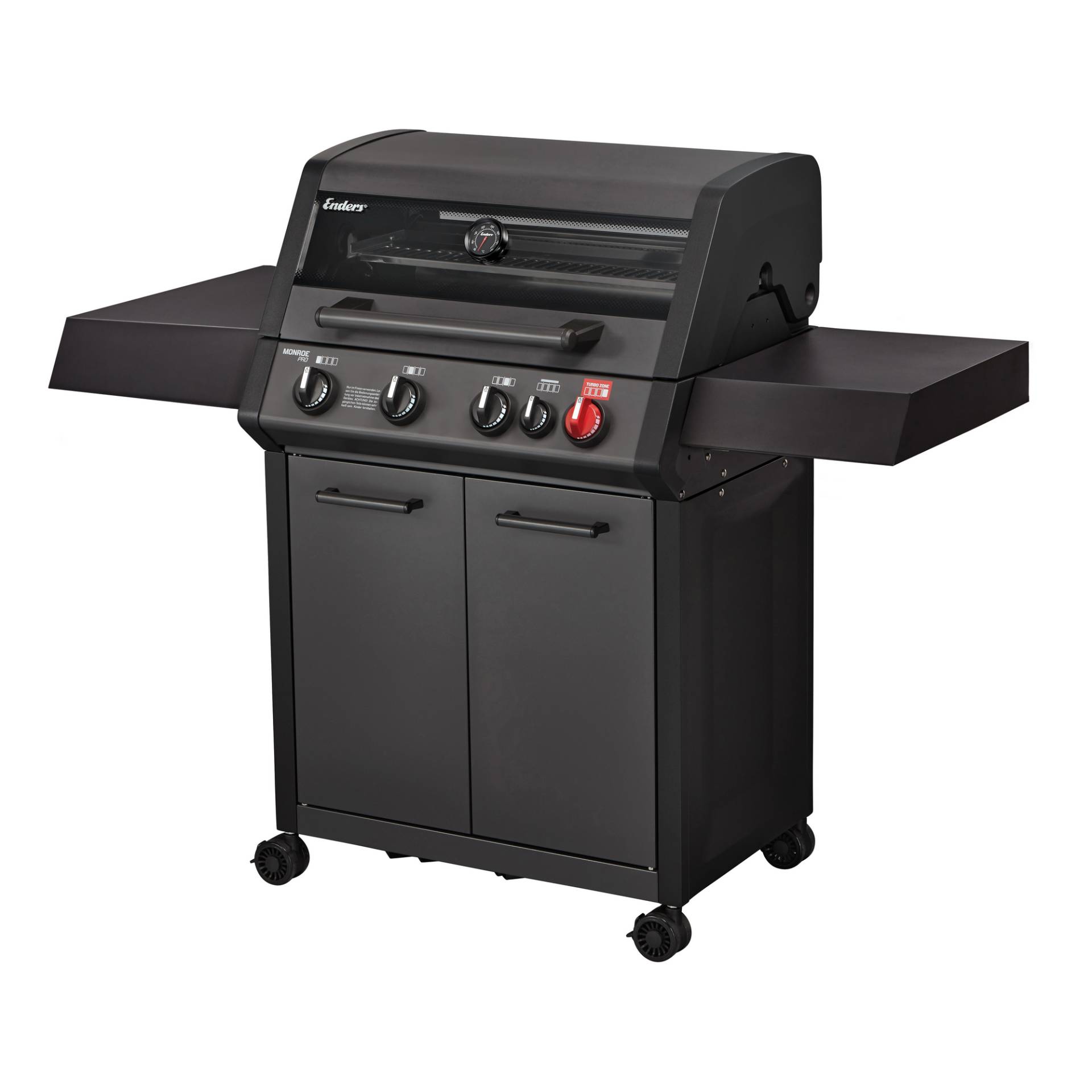 Enders Gasgrill 'Monroe ProX 4 SIR Turbo Shadow' schwarz 153,5 x 58 x 118,5 cm Enders Gasgrill 'Monroe ProX 4 SIR Turbo Shadow' schwarz 153,5 x 58 x 118,5 cm von Enders