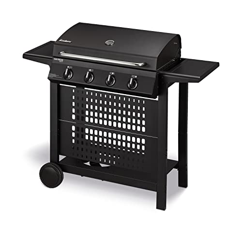 Enders Gasgrill SAN DIEGO NEXT 4, 4 Brenner aus Edelstahl, mit Grillthermometer, kleiner Gasgrill, Camping, Edelstahlrost, Balkon Gas Grill,stabile Seitenablagen #80176 von Enders