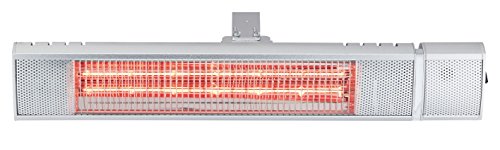 Enders Deckenstrahler Madeira, Elektro Heipilz, Terrassenheizer, Heizstrahler mit individuellem Neigungswinkel, 3 Leistungseinstellungen der Halogenstrahler, aus Aluminium, inkl. Fernbedienung #4922 von Enders