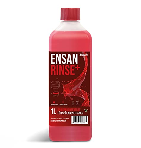 Ensan RINSE 1 L mikrobiologischer Sanitärzusatz, für Spülwassertank, für das mobile WC, Blauer Engel, umweltfreundlich, besonders ergiebig von Enders