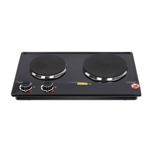 2500W Elektroherd Doppelkochplatte Kochplatte mit 2 Kochfeldern Infrarotheizung Doppel Kochplatte für Küche Doppeltopf Campingkocher Vertikale Heizung Elektrische Herdplatte für Wohnung, Restaurant von Endingfuny