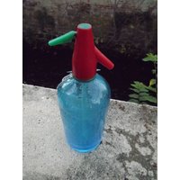 Sale Vintage Seltzer Flasche Excelsior Bottling Works Newark, Nj Peacock Aqua Türkis Blaues Glas von EndlessTreasuresNJ