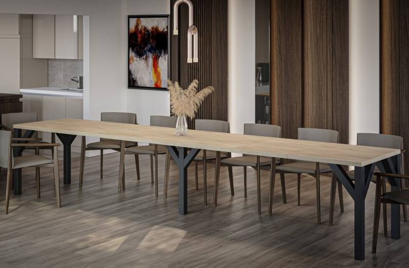 Endo-Moebel Esstisch Dunaj 130-295 cm Esszimmertisch erweiterbar Küchentisch ausziehbar von Endo-Moebel