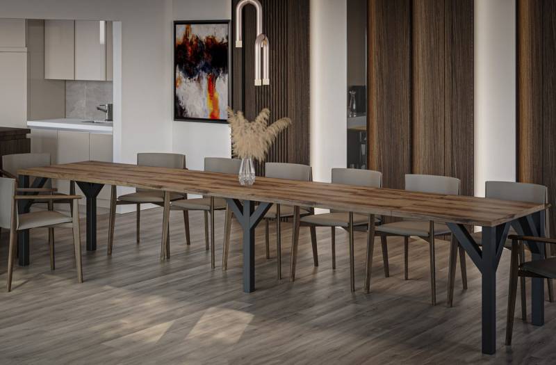 Endo-Moebel Esstisch Dunaj 350cm erweiterbar Esszimmertisch ausziehbar Metallgestell XXL Endo-Moebel Esstisch Dunaj 350cm erweiterbar Esszimmertisch ausziehbar Metallgestell XXL von Endo-Moebel