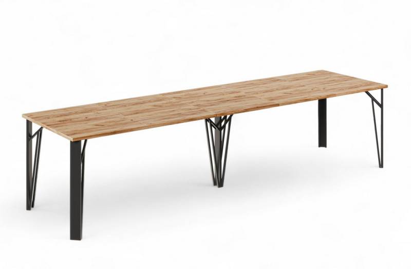 Endo-Moebel Esstisch Esstisch Simo 130-310 cm XXL erweiterbar Metallbeine ausziehbar von Endo-Moebel