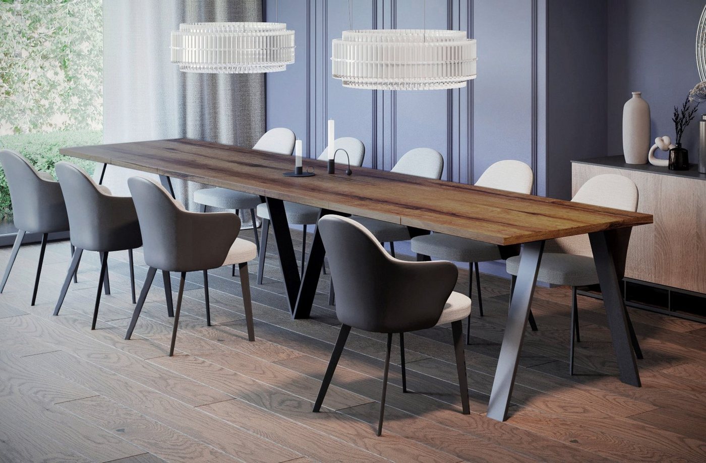 Endo-Moebel Esstisch Lungo XXL 130-405 cm, Metallgestell, ausziehbar, erweiterbar, riesiger Kulissentisch, 4m, extra lang und groß, stabil Endo-Moebel Esstisch Lungo XXL 130-405 cm, Metallgestell, ausziehbar, erweiterbar, riesiger Kulissentisch, 4m, extra lang und groß, stabil von Endo-Moebel