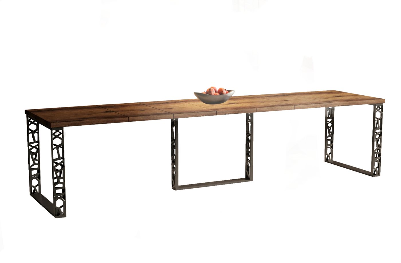 Endo-Moebel Kulissen-Esstisch "Ewerest 130-250/290cm" Kufengestell Metall ausziehbar erweiterbar, Designtisch, gelochte Kufen, mit 3 oder 4 40cm Erweiterungsplatten Endo-Moebel Kulissen-Esstisch "Ewerest 130-250/290cm" Kufengestell Metall ausziehbar erweiterbar, Designtisch, gelochte Kufen, mit 3 oder 4 40cm Erweiterungsplatten von Endo-Moebel