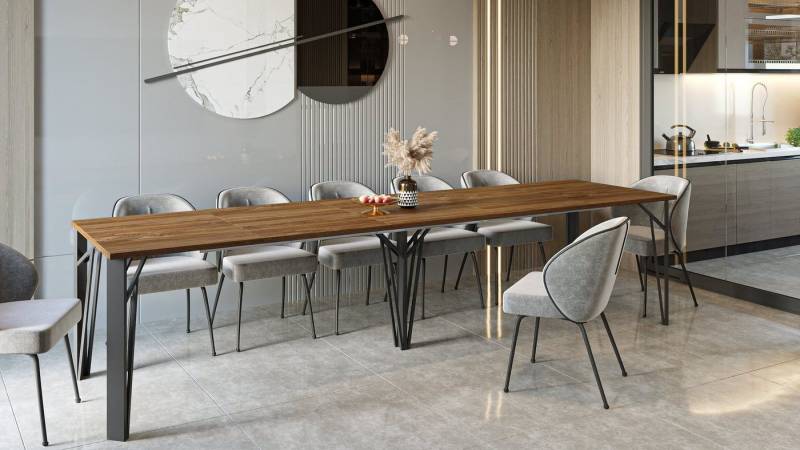 Endo-Moebel Kulissen-Esstisch "Simo 290" 130cm-290cm ausziehbar ausziehbar, elegant, stabil, 40cm Erweiterungsplatten, extra lang und groß, XXL Endo-Moebel Kulissen-Esstisch "Simo 290" 130cm-290cm ausziehbar ausziehbar, elegant, stabil, 40cm Erweiterungsplatten, extra lang und groß, XXL von Endo-Moebel