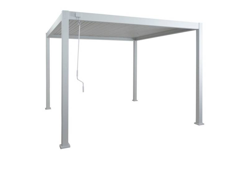 Endo-Moebel Pergola Alu Pergola 3x3m Lamellendach Pavillon 10x10cm Gestell Lamellenpergola von Endo-Moebel