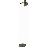 Lighting Mayfield - Stehlampe Dark Antique Bronze Effect Plate & Strukturierte Matt Black Paint 1 Light IP20 - E27 - Endon von Endon